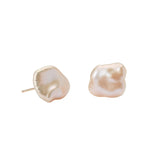 Rose Petal Keshi Studs