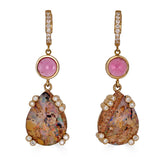 Opaline Moon Fairy Earrings