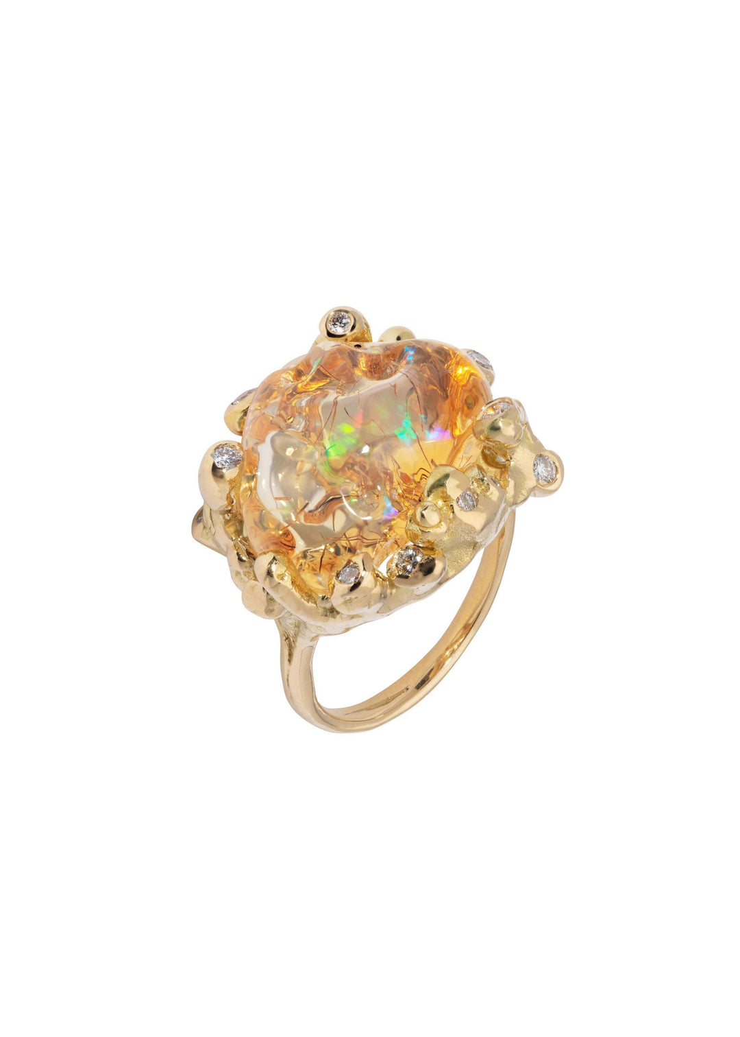 Rainbow Water Opal Ring – Kimberlin Brown Jewelry